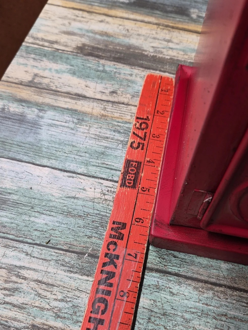 CHRISTMAS Metal Mailbox Letters To Santa Red 15x8x6